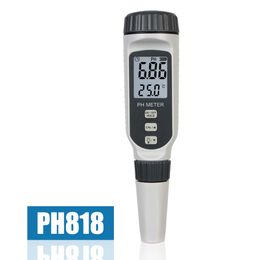 PH Metres Acidity Metre pH818 Pen Type Water Quality Tester Professional pH Metre Acidometer for Aquarium Portable Measuring pH818 230710