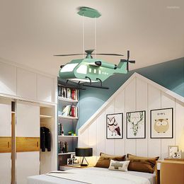 Ceiling Lights Modern Led Pendant For Bedroom Kids Baby Room Boy Girl Children Luminaire Cartoon Airplane Lamp Fixtures