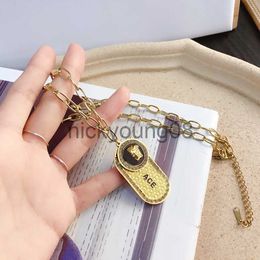 Pendant Necklaces High End Brand Head Necklaces 18k Gold Plated Luxury Pendant Necklace Selected Designer Jewellery Popular Fashion Style Women Long Chain Classic Pr