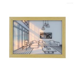 Night Lights LED Decorative Light Painting Picture Style Creative Modern Simulate Sunshine Drawing