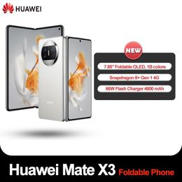 huawei mate X3 harmonyOS 3.1 smart phone folded screen snapdragon 8+ gen1 octa core 50MP three OIS cameras NFC OTA 4800mAh 66W