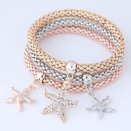 Charm Bracelets YADA Five-pointed Star Shape Beads Pendant Bracelets&Bangles For Women Friendship Bracelet Jewelry Diy BT210011