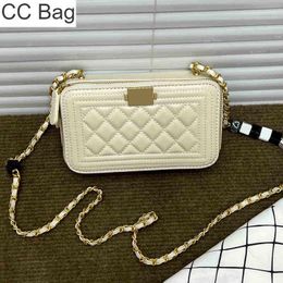 CC Bag Shopping Bags 22ss Dice Chain Quilted Designer Bag Lambskin Classic Black White Diamond Gold Hardware Chains Shoulder Crossbody Mini