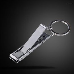 Keychains Ultra-thin Foldable Hand Toe Nail Clipper Cutter Trimmer Stainless Keychain Wholesale High Quality Manicure Tools Keyring