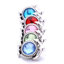 Clasps Hooks Vintage Styles Crystal Snap Button For 18Mm Snaps Buttons Bracelet Necklace Women Jewelry Drop Delivery Findings Compo Dhhre