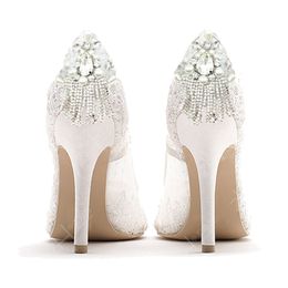 Shoe Parts Accessories 2 Pieces Crystal Pearl Shoe Clip Buckle Wedding Bridal Party Shoe Decoration 230710