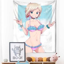 Tapestries Customizable Magical Art Living Room Bedroom Home Decor Animated Naked Girl Tapestry