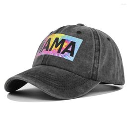 Ball Caps Men Letter MAMA Baseball Cap Summer Streetwear Trucker Hat For Women Dad Rap Hip Hop Breathable Snapback Boy Sun