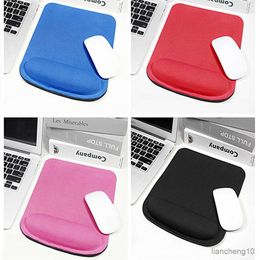 Mouse Pads Wrist Square Wristband Rest Gaming Mouse Pad Office Desk Accessories for PC Mouse Pad Black Grey Red Blue Pink Mat R230711