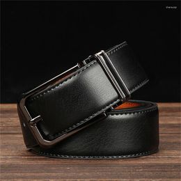 Belts Genuine Leather For Men's High Quality Buckle Jeans Casual Business Cowboy Waistband Male Fashion Designer 2023 Gift