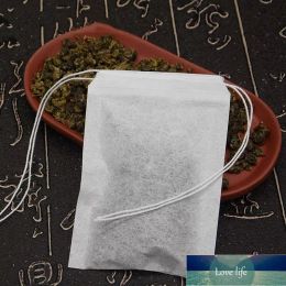 Quality Disposable Tea Set Tools 100pcs 60 X 90mm Empty Paper Filter Bags With Double Drawstring Thread Clean Herbal Plant Packing Pouches