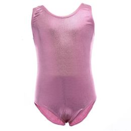 Kids Pink Leotard Lycra Spandex Sleeveless Girls Blue Gymnastics Dancewear Toddler Baby Dance Black Leotards Costumes214W