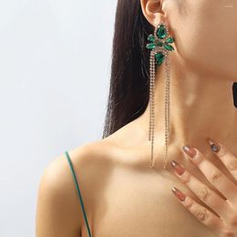 Dangle Earrings Luxury Cubic Zirconia Tassels Earring Jewellery Korean Fashion Ornaments Trendy Long Romantic Vintage Gifts