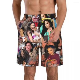 Men's Shorts Naya Rivera Po Collage Beach Fitness Quick-drying Swimsuit Funny Street Fun 3D