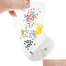 Storage Bags Bead Scoop Mats For Beading Stable Jewelry Scoops Making Tool Diy Necklace Design Supplies Drop Delivery Home Garden Ho Dhfzn