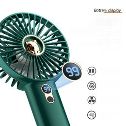 Electric Fans Cameras Portable Fan Handheld Mini Electric Fan USB Rechargeable Small Cooling Fans for Home Camping Outdoor Travel With Digital Display