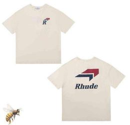 Designer Shirts Summer Mens T-Shirts Womens Rhudes Designers For Men tops Letter polos Embroidery tshirts women's Clothing Short Sleeved tshirt Large Tees 9GFN