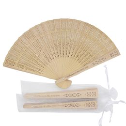 Other Event Party Supplies 50Pcs Personalized Engraved Wood Folding Hand Fan Wooden Fold Fans Baby Shower Gift Wedding Party Gift Decor Favors 230710