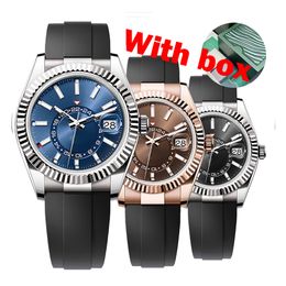 watch high end luxury designer Classic sky dhgate Style automatic watches 42MM Full Stainless Steel Strap Sapphire Waterproof de luxe classics Montre KH-aaa quality