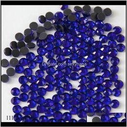 Sewing Notions Tools Apparel Ss6Ss30 Sapphiredeep Blue Dmc Flatback Rhinestones Glass Strass Heat Transfer Fix Crystal Sto2402