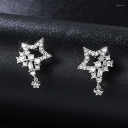 Stud Earrings Luxury Pentagram For Women 2023 Fashion Jewellery Simple Hollow Piercing Earring Gift Oorbellen Aretes De Mujer