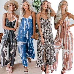 JOOM Russia Europe America Women's Jumpsuits 2023 New Woman's Rompers Strap Sexy Wide Leg Jumpsuit