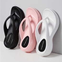 Women Flops Slippers Sand Flip Wedge Heels Outside the Seaside Beach Sandals Thick-bottomed Flip-flops Outdoor Slides Summer Shoes 2 79 als -flops