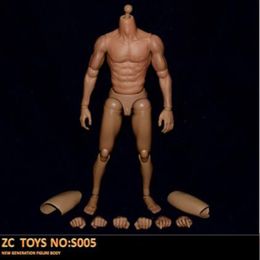 Action Toy Figures 1 6 Scale S005 Male Man Boy Body Figure Military Chest Muscular Similar to TTM19 12" Soldiers 230710