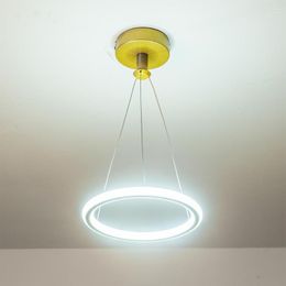 Chandeliers Led Chandelier Lights Round Ring Home Hanging Lustre Lamp For Living Dining Room Decoration Bedroom Kitchen Fixtures