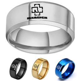 Wedding Ring Ring Band Man Fashion Cross Print Jewellery Couples Cute Silver Colour Metal Accessories Stainless Steel 230710