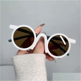 Sunglasses For Kids Boy Girl Roman Nose Cute Summer 2023 Trendy Party Items Pograph Show Decor Pink Purple Black White Color Drop De Dhlj5