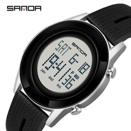 SANDA New Sport Men's Watches Led Digital Watch Fashion Waterproof Military Electronic Wristwatches Clock relogio masculino 6026