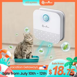 Other Cat Supplies DownyPaws 4000mAh Smart Odor Purifier For Cats Litter Box Deodorizer Dog Toilet Rechargeable Air Cleaner Pets Deodorization 230710