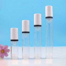 200pcs Airless Lotion spray Bottle Emtpy Refillable hand cream bottle With lotion pump 15ML 12ML 10ML 5ML Hwukp