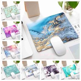 Mouse Pads Wrist Style Marble Mousepad Rubber for Gaming Computer Desk Mat Mouse Pad Wrist Mat Office Desk Set Accessories R230711