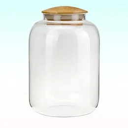 Storage Bottles 1150ml Transparent Borosilicate Glass Can Grains Container Tank Jars Airtight Containerss For Seasoning