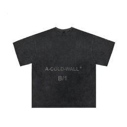 Men's T-Shirts ss Vintage A COLD WALL T Shirts Men Women Oversized Washed ACW Tee Top gym 230710