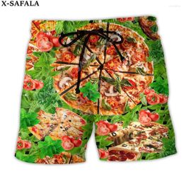 Men's Shorts Funny Food Burger Dog Tacos Pizza Dessert Swimming Summer Beach Holiday Pants Half Pant-7