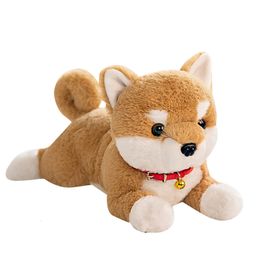 Plush Dolls 30cm Simulation Dog Shiba Inu Toys Animal Suffed Doll for Christmas Gift 230711