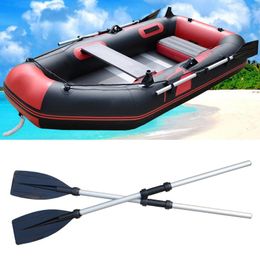 All Terrain Wheels 2Pcs 126cm Detachable Assemble Strengthened Aluminium Boat Oars Paddle Long Oar PVC Inflatable Fishing Kayak Accessories