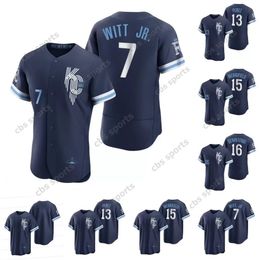 Kraliyet 15 Whit Merrifield Formaları Bobby Witt Jr. Mens City Connect Womens Gençlik Andrew Beninten Salvador Perez A. Taylor Lopez Alex Gordon Jorge Soler Zack Greink S-4XL