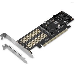 Computer Cables 3 In 1 NGFF And MSATA SSD Adapter Card M.2 NVME To PCIE/M.2 SATA III/MSATA For 2280/2260