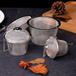 Reusable Tea Ball Strainer Kitchen Spice Strainers Stainless Steel Mesh Teas Herbal Balls Strainer Multifunction Cooking Tools TH0937