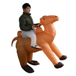 Sand Play Water Fun Camel Inflatable Suits Performance Costume Blow Up Outfit Adult Party Clothes Suit Toy 230711