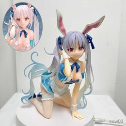 Action Toy Figures 24cm BINDing Aqua Blue Anime Figure Action Figure Figurine Adult Bunny Girl Model Doll Toy R230711
