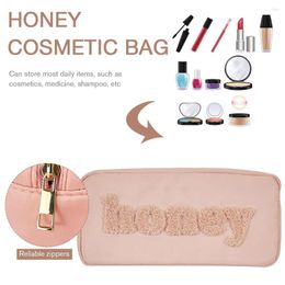 Storage Bags Nylon Embroidery Cosmetic Bag Multifunctional Organiser Large Capacity With Zipper For Female Summer Travel