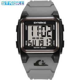 SYNOKE Men's Watches Waterproof Big Dial Digital Sports Watch Alarm Clock Multi-Function Watches for Men Relogio Masculino