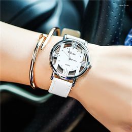 Wristwatches 2023 Fashion Brand Hollow Watch Neutral Personality Simple Unique Wrist Watches Men Woman Clock Relogio Feminino Saat