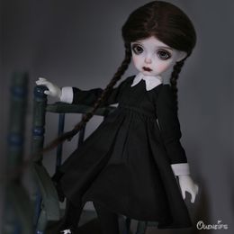 Dolls Isoom Milia 16 Plus BJD Doll Dark Gothic Dress With Weddnesday Similar Styling Girl Body 230710