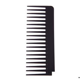 Hair Brushes Black Plastic Wide Teeth Comb Wavy Styling Detangling Drop Delivery Products Care Dhlfs